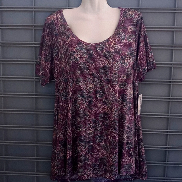 LLR Floral Perfect T Tunic Top - Picture 8 of 12